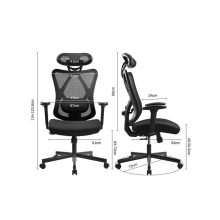 Cope hálós forgószék - szürke