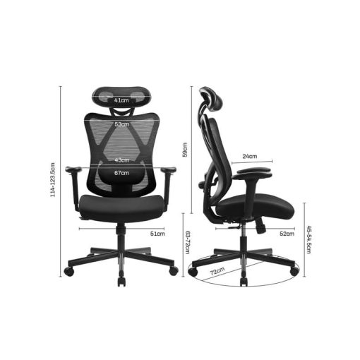 Cope hálós forgószék - szürke