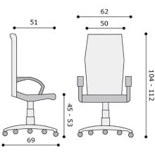 Wonder hálós forgószék