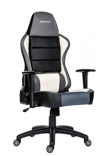 A - GameBoost gamer szék - fehér színben