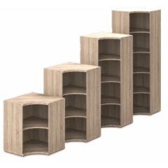 151-SA-NY nyitott-polcos sarokszekrény - 4 fakk