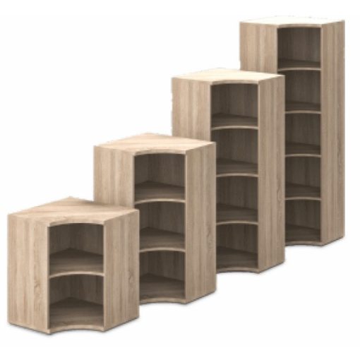 71-SA-NY nyitott-polcos sarokszekrény - 2 fakk