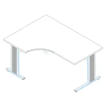 GA-160/120 fémlábas íróasztal balos kivitelben