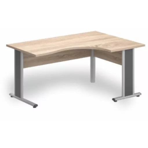 GB-160/120 fémlábas íróasztal jobbos kivitelben
