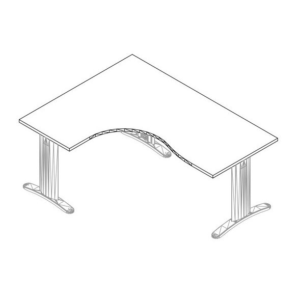 GB-200/140 lux fémlábas íróasztal jobbos kivitelben