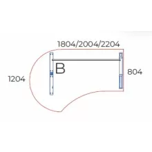GF-200/120 fémlábas íróasztal balos kivitelben