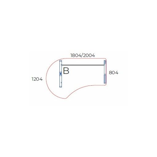 GG-200/120 fémlábas íróasztal jobbos kivitelben