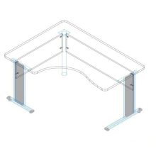 GI-200/120 fémlábas íróasztal balos kivitelben