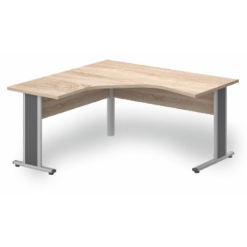 GM-160/160 fémlábas íróasztal balos kivitelben