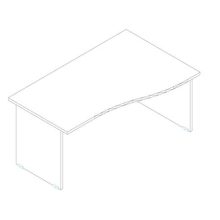 GN 160/100 íróasztal balos kivitelben