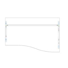 GN 160/100 íróasztal balos kivitelben