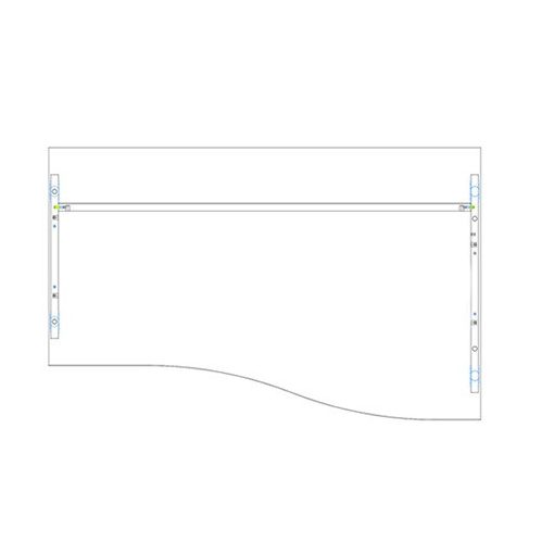 GN 160/100 íróasztal balos kivitelben