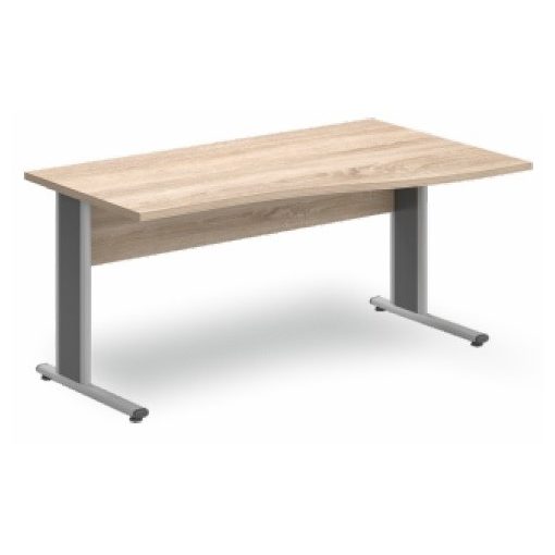 GN-160/100 fémlábas íróasztal jobbos kivitelben