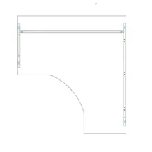 GS 160/160 íróasztal jobbos kivitelben
