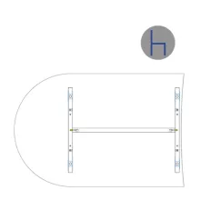IKA 120/80° asztaltoldat