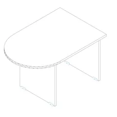 KA 120/80° asztaltoldat