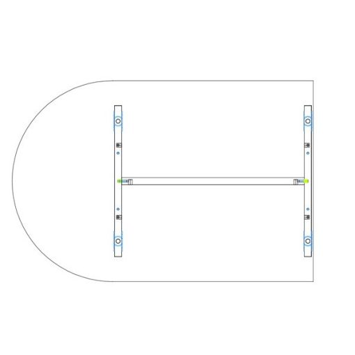 KA 120/80° asztaltoldat