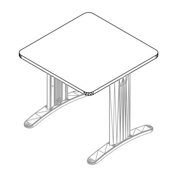 KK-160/80 LUX fémlábas íróasztal