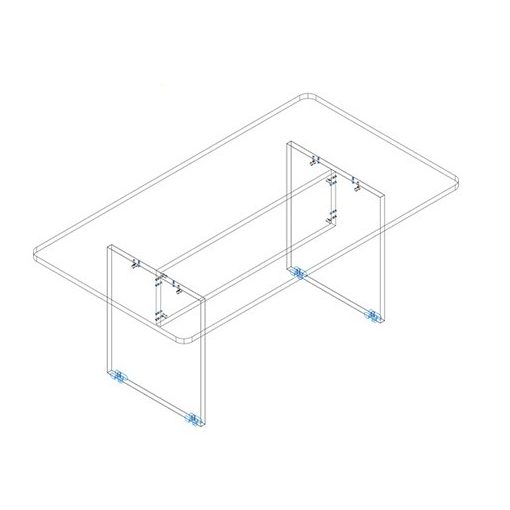 TA 200/100-K tárgyalóasztal