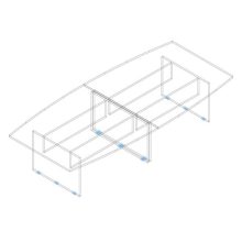 TA 350/160-S tárgyalóasztal