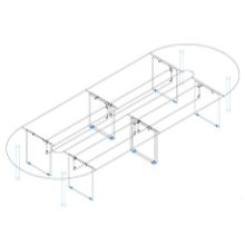 TA 506/185 tárgyalóasztal - összeállítás