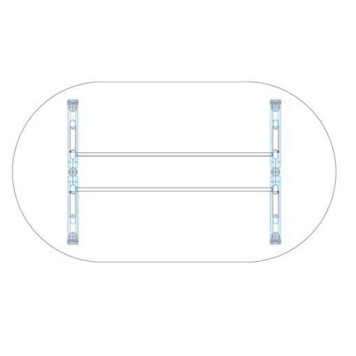 TA-180/100-O AVA fémlábas tárgyalóasztal