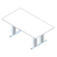 TA-180/100-S AVA fémlábas tárgyalóasztal