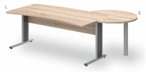 VD-180/100 fémlábas vezetői íróasztal összeállítás