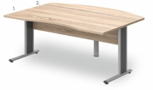 VO-180/90 fémlábas vezetői íróasztal összeállítás