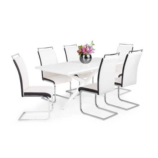 Szava szánkótalpas szék - Fehér