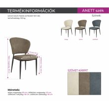 Anett szék - Sötétkék