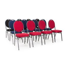 D - Bankett tárgyalószék - piros színben