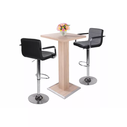 Bar asztal 65x65 cm - sonoma