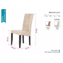 Berta elegant szék - drapp