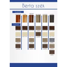 Berta falábú szék műbőr vagy zsákszövet kárpittal