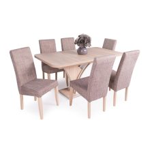 Berta falábú szék műbőr vagy zsákszövet kárpittal