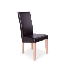 Berta műbőr szék - barna/sonoma