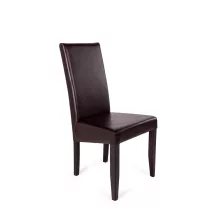 Berta műbőr szék - barna/wenge 