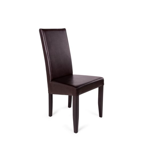 Berta műbőr szék - barna/wenge 