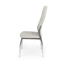 D - Boris krómvázas szék barna műbőr kárpittal