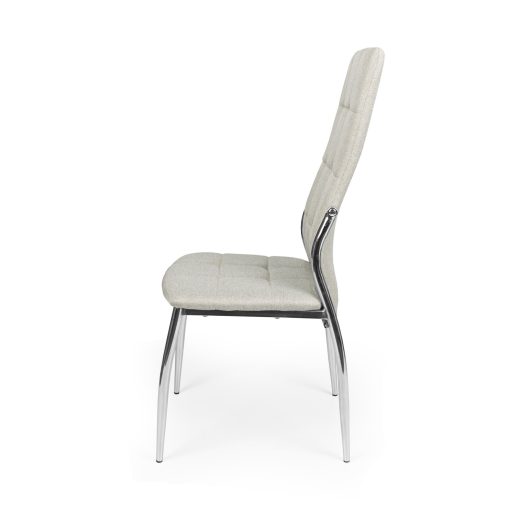 D - Boris krómvázas szék barna műbőr kárpittal