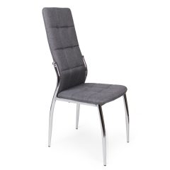 Boris krómvázas szék sötétszürke színben - Szeknetshop.hu