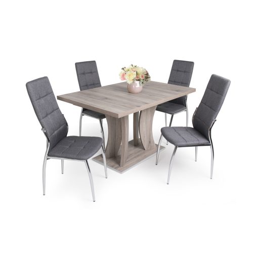 Boris krómvázas szék sötétszürke színben - Szeknetshop.hu