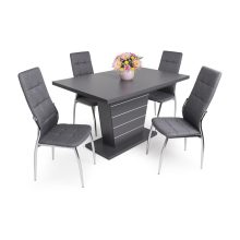 Boris krómvázas szék sötétszürke színben - Szeknetshop.hu