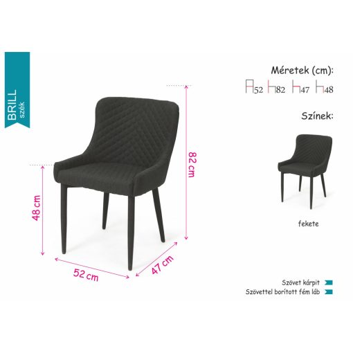 Brill étkező szék