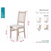 Delta favázas szék - San remo páccal