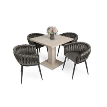 Deluxe modern étkezőszék - barna