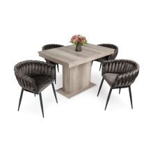 Deluxe modern étkezőszék - barna