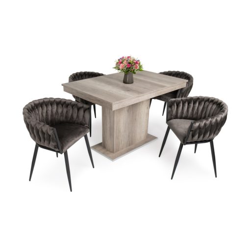 Deluxe modern étkezőszék - barna