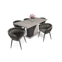 Deluxe modern étkezőszék - barna